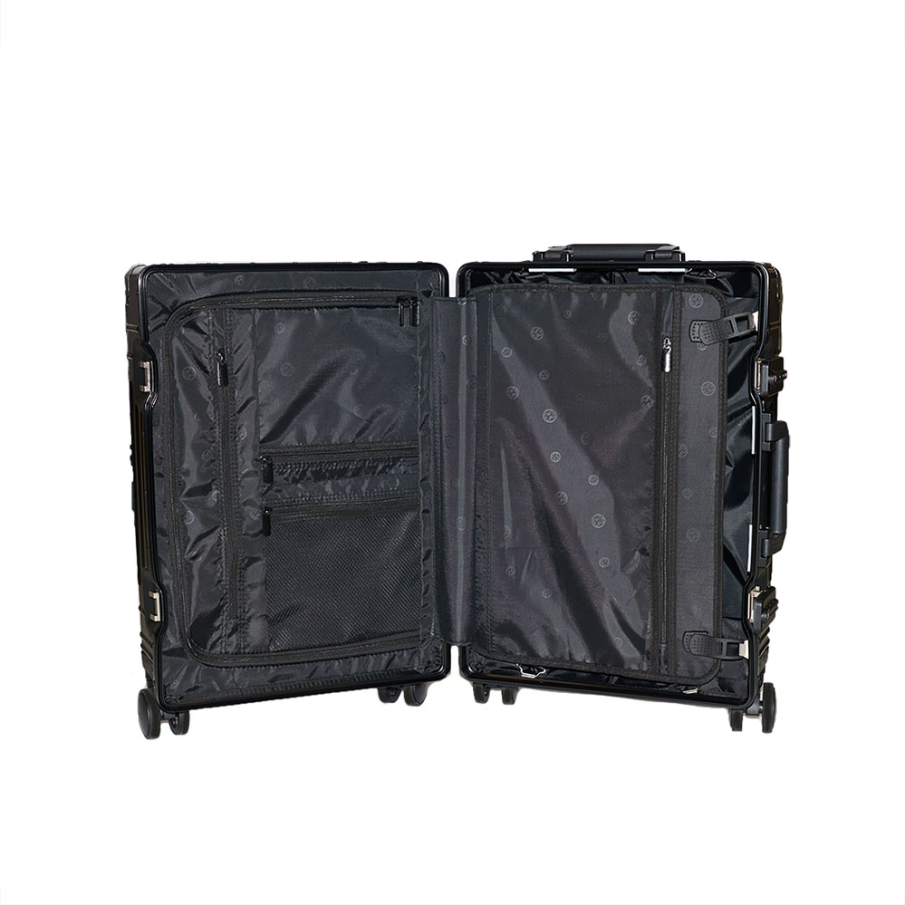 Alezar Lux Aluminium Travel Bag Black 24